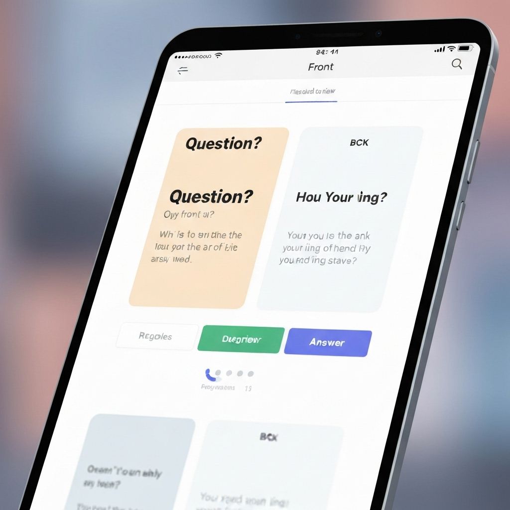 MemoryTrap flashcard review interface showing study session